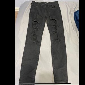 American Eagle ripped black jeans